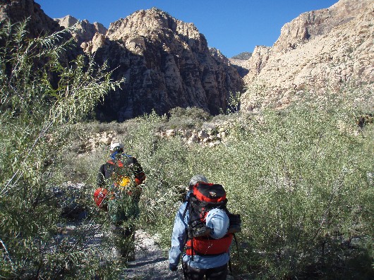 Ron and Bonnie shortly after leaving the trailhead.