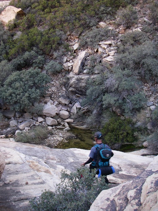 The wash to travel across just before reaching the other side of the bowl.